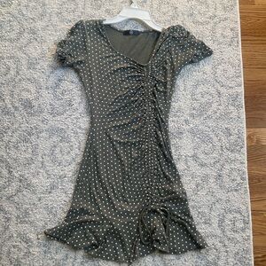 Mini polka dot dress